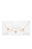 Moroccan Shape Gold Dipped Necklace